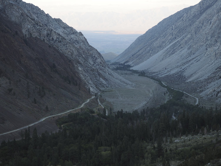 Looking back toward Pine Creek TH