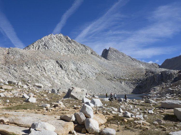 Feather Pass and the one we crossed to its left.