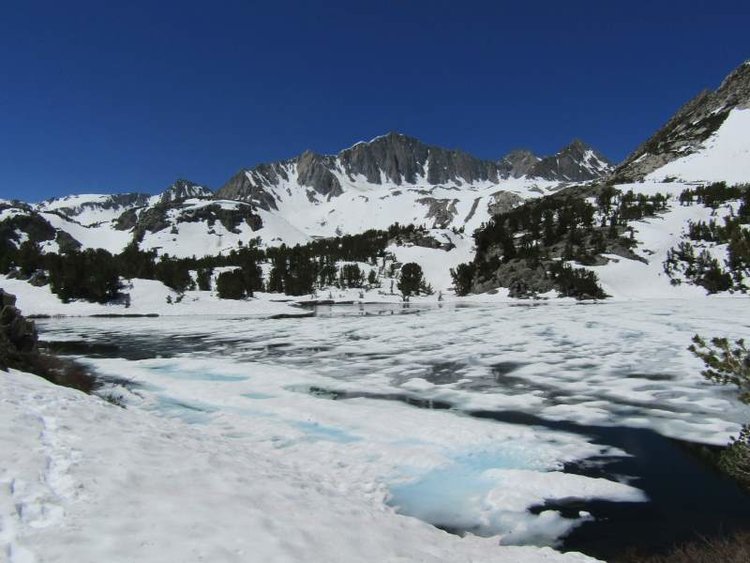 View across Long Lake to Mount Goode