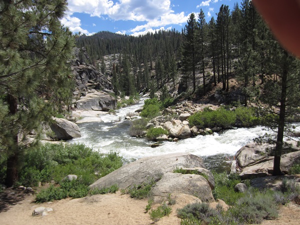 Little Kern raging just below the bridge
