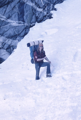 Near Kaweah Gap on the High Sierra Trail Spring, 1977.