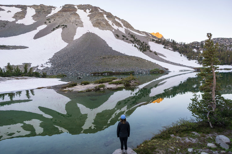 Gorgeous morning reflections over Barney Lake