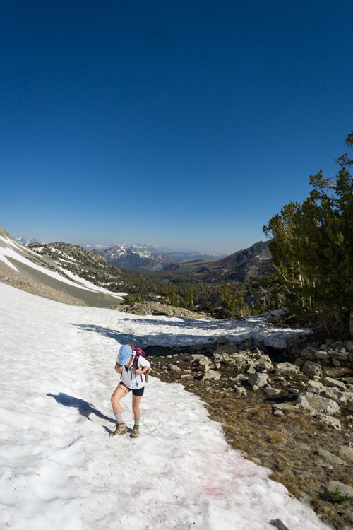 Near the top of the pass
