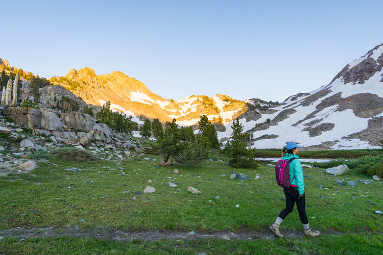 Alpenglow at sunset