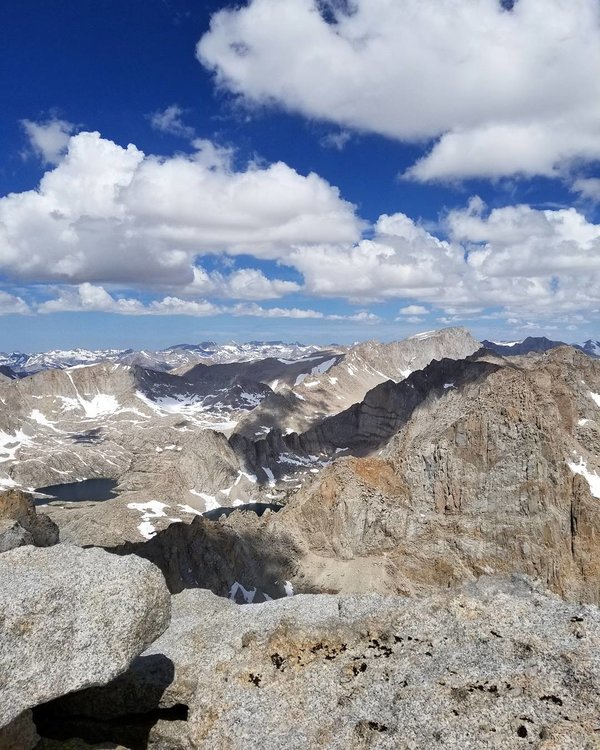 Summit views from Langley. Just about high enough to hitch a ride out on the clouds.