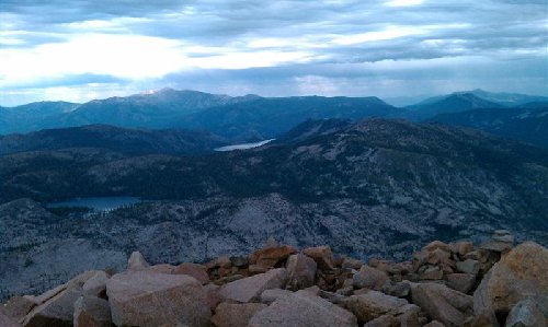 Lake of the Woods and Echo Lake from Pyramid Peak.jpg