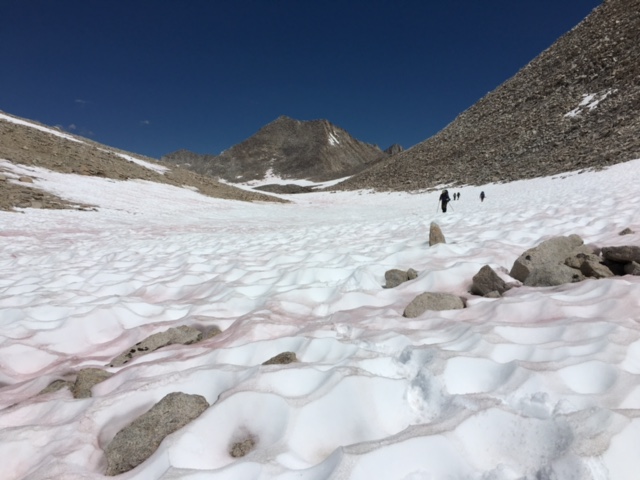 Crossing to Dancing Bear Pass. Mt. Julius Ceasar behind.