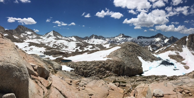 Bear Lakes Basin as seen from Dancing Bear Pass.