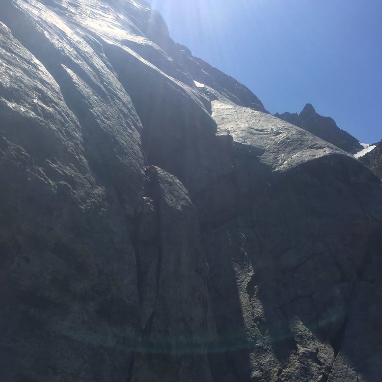 Nav error resulting in rock climbing practice (not as bad as it looks).