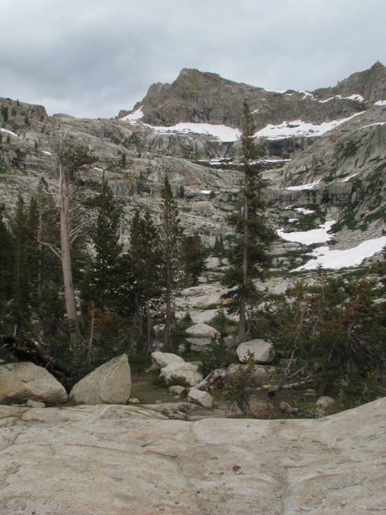 Alta Peak from Emerald Lake campsite