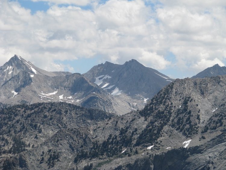 Mt. Brewer (left) and Longley Pass (right)