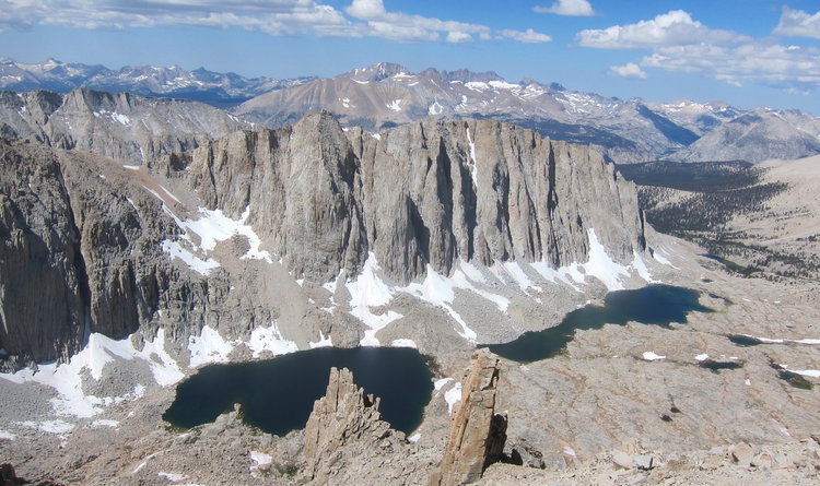 Hitchcock Lakes from Trail Crest