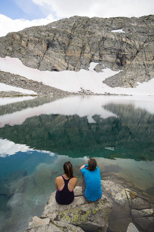 Beautiful water color up at the largest of the Gem Lakes