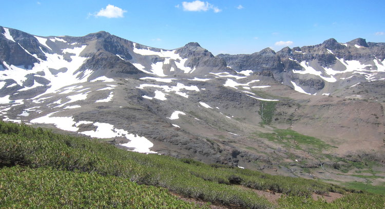 View back down Deadman Canyon