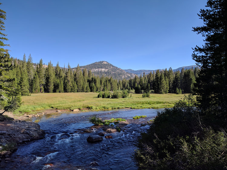 Approaching Devil's Postpile