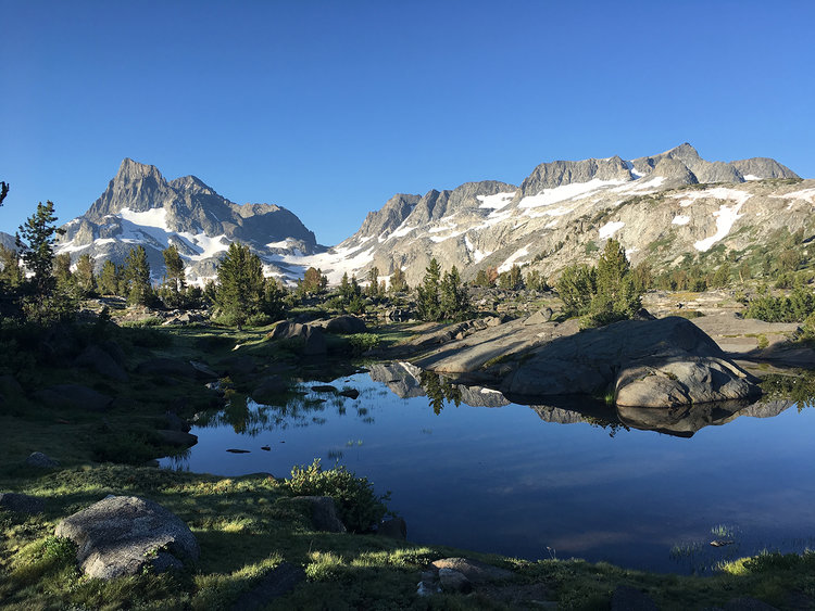 A different view of Banner Peak from Island Pass
