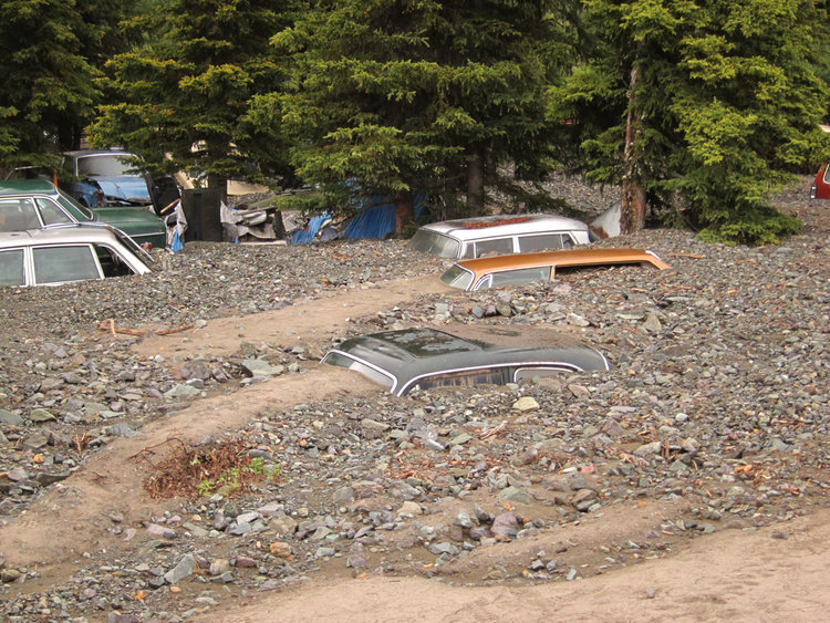 Carefull where you park in AK.  Flash flood occurred about 3 weeks before our arrival.