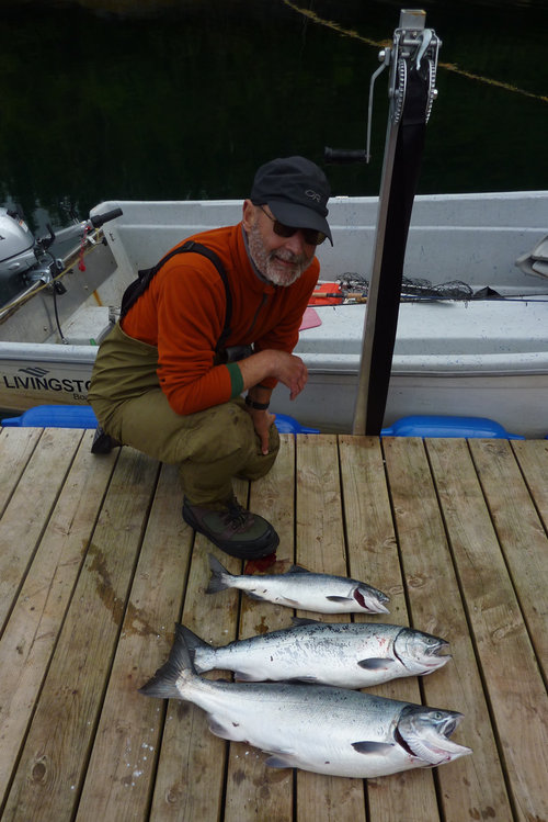 A couple hours later I came back with 2 nice silvers and a fresh pink