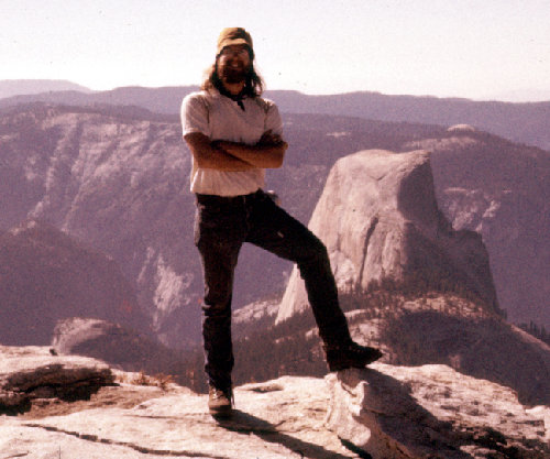 On Cloud's Rest during day hike from Camp Curry.  November, 1978