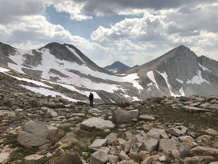 Finishing Dancing Bear Pass