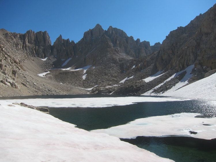 Crabtree Pass from the upper Crabtree Lake