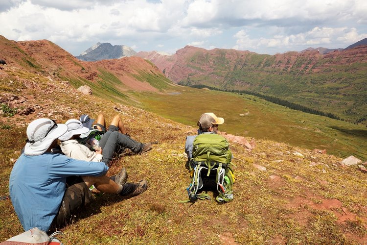 Overlooking the Fravert basin from frigid aire pass