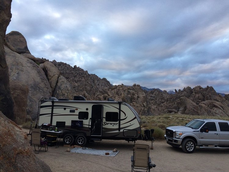 We got there early Friday and got a great spot tucked in some rocks.