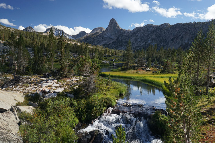 The outlet from Arrowhead to Dollar Lake.
