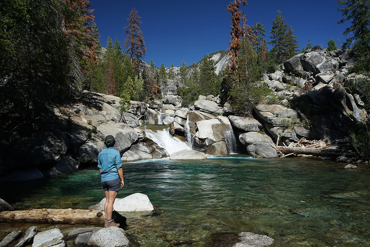 Exploring the pools up the Paradise Valley.