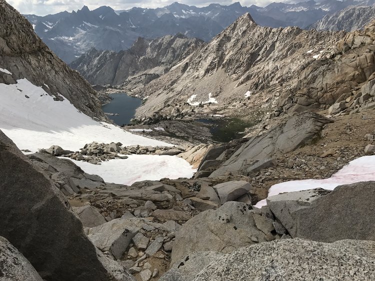 Observation Peak Pass view toward 10 Island Lake