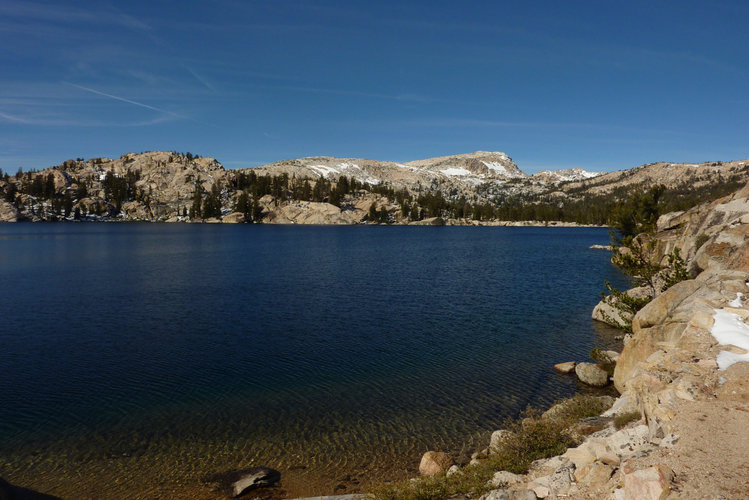 Peeler Lake looking w from near east outlet