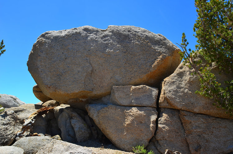 The summit block for Slide Peak. Oh yeah... totally a Class 2 walkup!