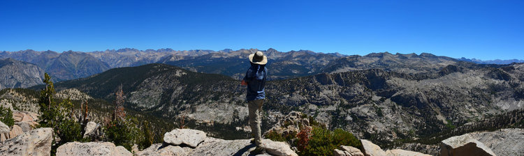 Looking over the incredible range! This unnmaed peak truly had a mesmerizing view... Looking over all the land Rogue and I past throw and would pass through this summer!