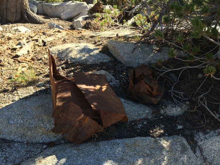 Who knows how long this rusted metal has been here or what it is.. but I can bet you a very long time.. Potentially half a century or even more!