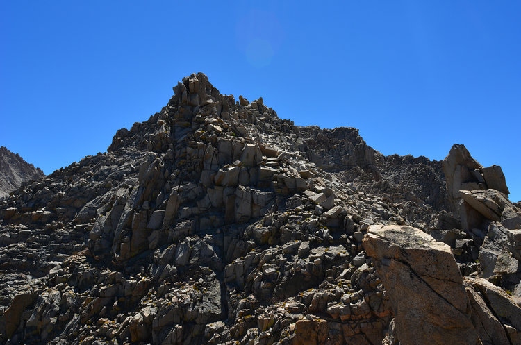 Looking at the technical Class 3 ridge we managed to end up on while getting to Little Joe's Pass... yes lovely fun times!