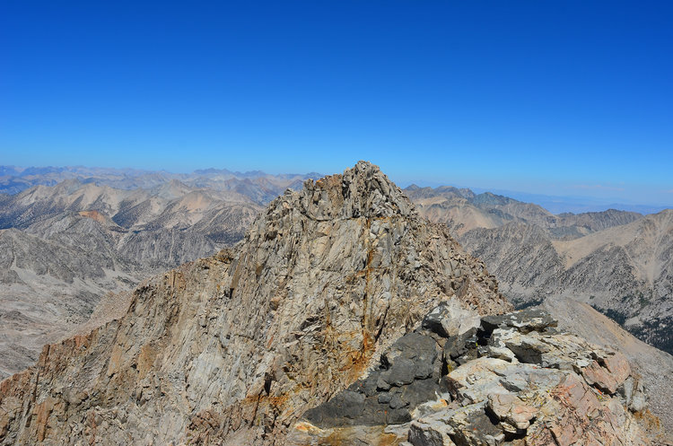 Looking at Mt Stanford from Gregory's Monument. Really gives you the sense that it is indeed a pinnacle on a serrated ridge.