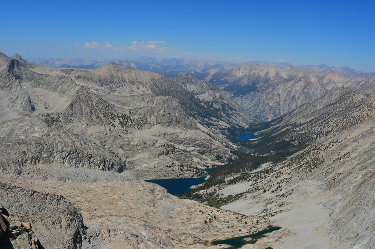 Looking North from Genevra you can see East Lake and Lake Reflection.