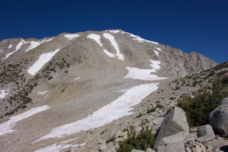 Looking at the east face of Arrow Peak
