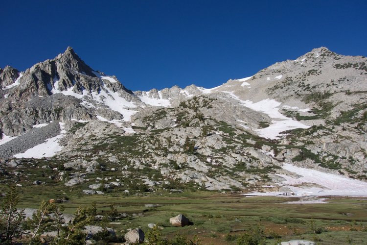Looking at the north side of Arrow Pass