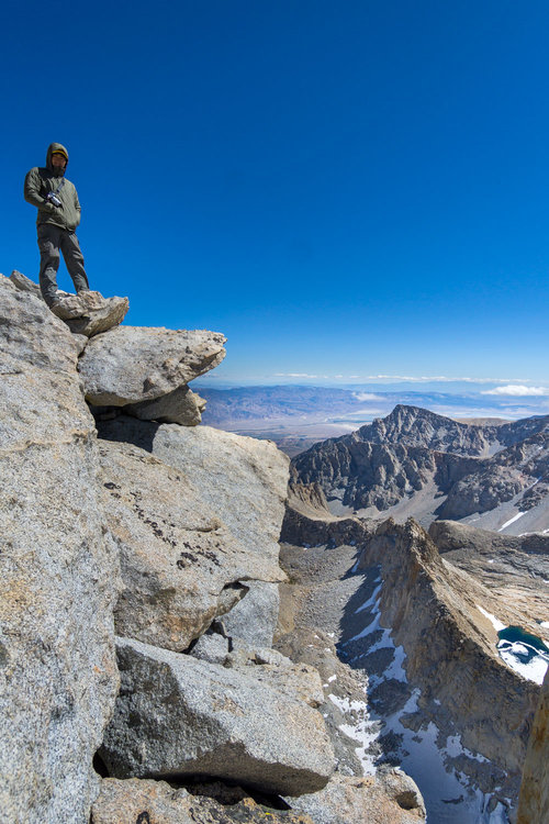 On top of Mt. Whitney! Look at that view!