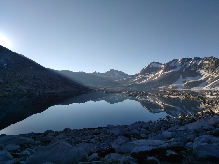 Wanda Lake in the morning mist