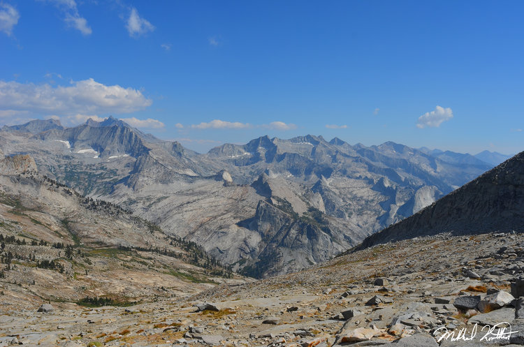 As you descend from Lonely Lake this view greets you. I was in awe... From the looming Kaweah's to the incredible granite walls of Valhalla to the backdrop of the Great Western Divide you get it all!