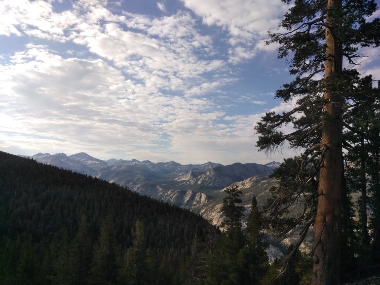 Looking back on the mountains I had hiked through nearly 2 weeks before