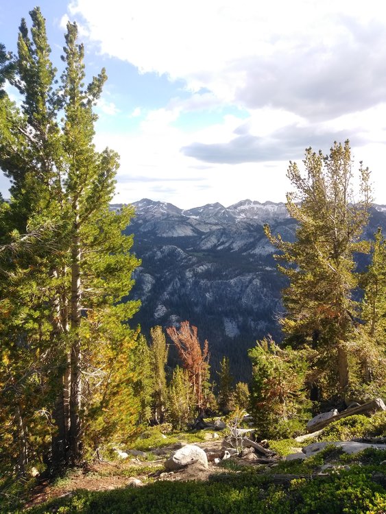 Looking across the canyon north of Purple Lake