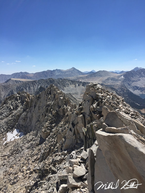 This was just a part of what the ridge traverse between Stanford and Huntington looked like. Extremely tedious and taxing. Doesn't it look fun?