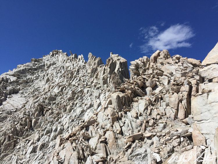 I honestly don't know the route through this section but somehow we figured it out. It was a mess. Lots of complaining from the both of us.