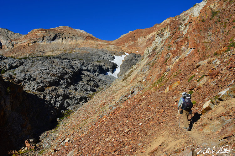 On the McGee Pass trail you enter a world of bright and dark red rock that is too amazing to behold!