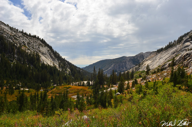 The valley below Mott Lake was beautiful and we were tromping our way back to glorious food at VVR.