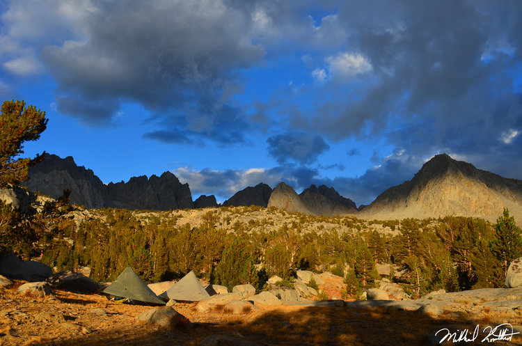 Some incredible lighting in Lower Dusy Basin. Once more... a couple of dueling Hexamids!