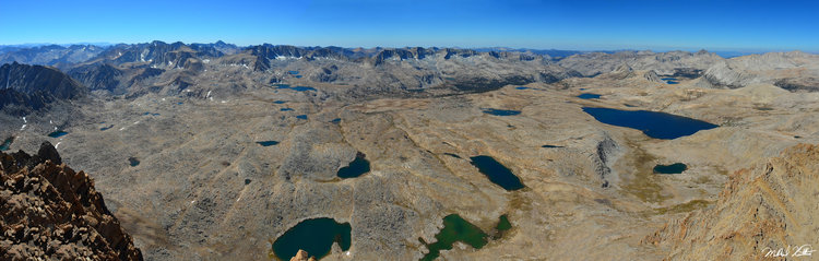 The view into Humphrey's Basin was unlike anything I had ever seen before. So grand, vast, and impossible to really describe. You can see all the grand peaks of the central and southern Sierra in the distance. What a view!